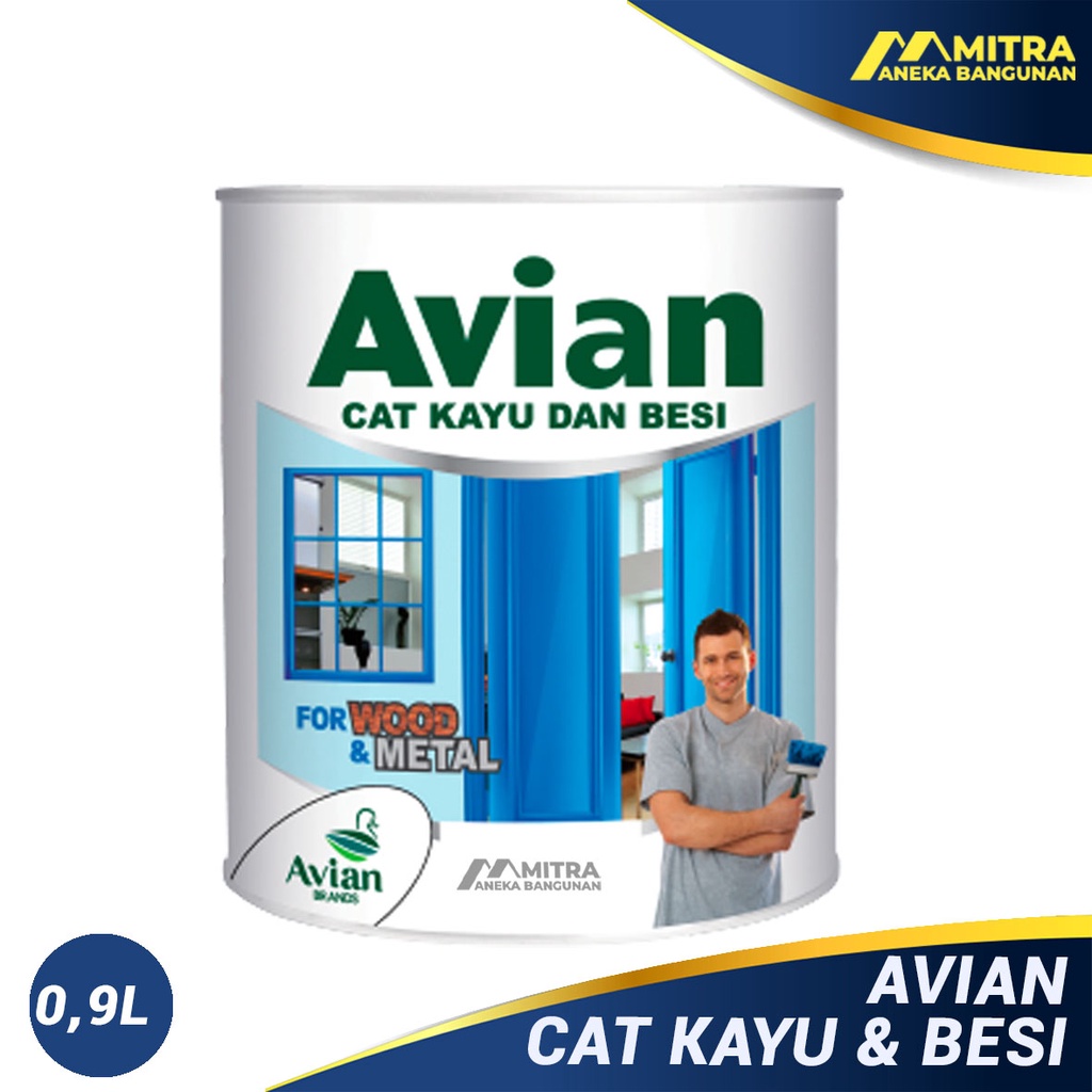 Jual Cat Kayu Dan Besi Avian 1 Liter Cat Minyak Avian Cat Besi Cat Kayu Hitam Putih 1982