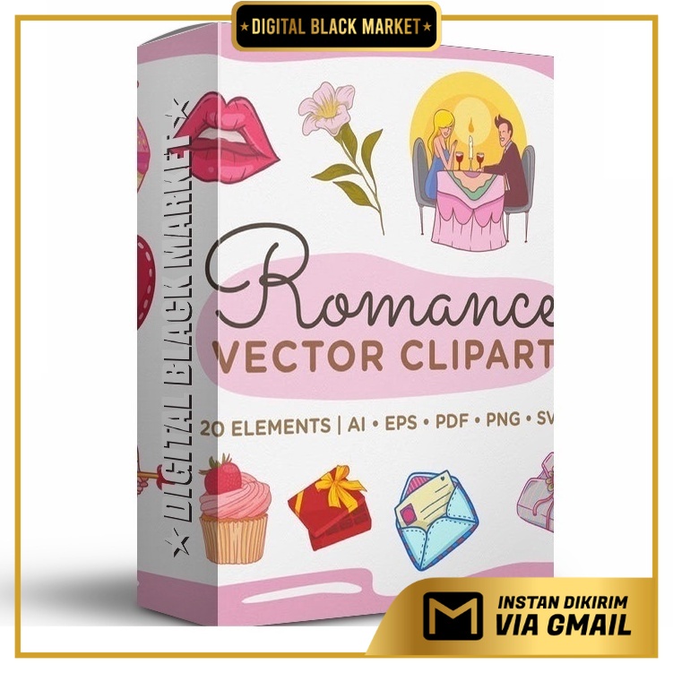 Romance Vector Clipart Pack - Vector Designs