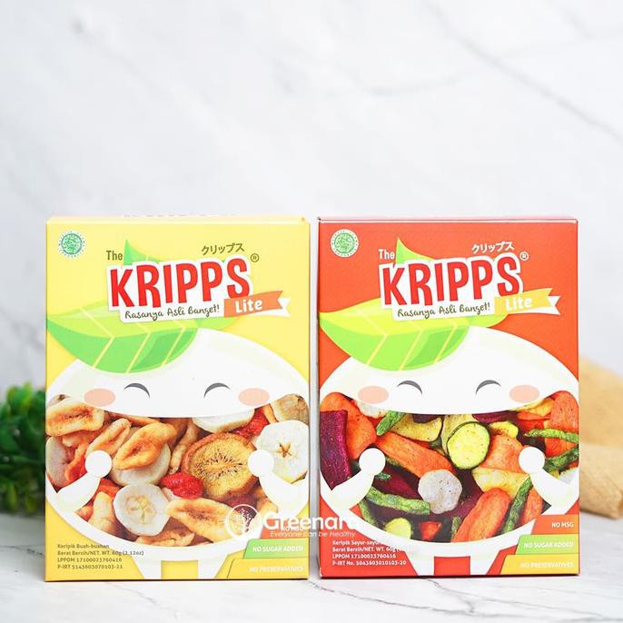 

The Kripps Lite 60gr / Keripik Buah Sayur / Vegan - FRUIT GRATIS ONGKIR Kode 325