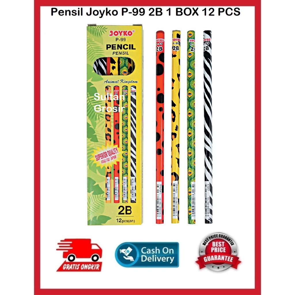 

PENSIL JOYKO P-99 2B 1 BOX GROSIR 12 PCS