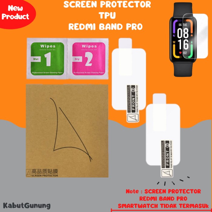 Anti Gores Screen Protector TPU Pelindung Layar for Redmi Band Pro