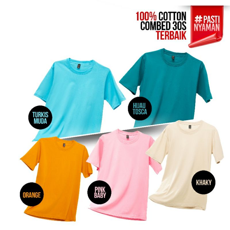 KAOS POLOS PREMIUM COTTON COMBED 30S-3
