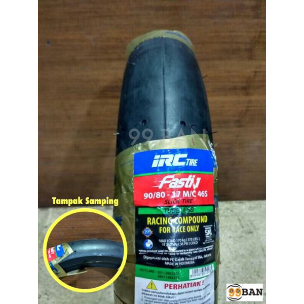 IRC Fasti 1 90/80-17 Ban Racing / Balap Ori