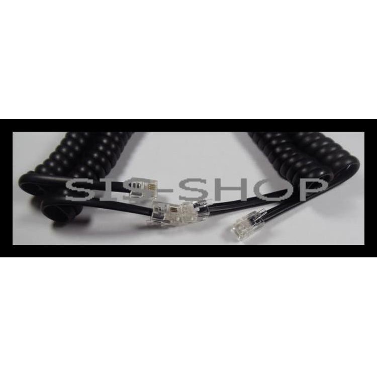 100% BERKUALITAS KABEL TELEPON SPIRAL / KABEL HEADSET TELEPON HITAM 100%TERLARIS