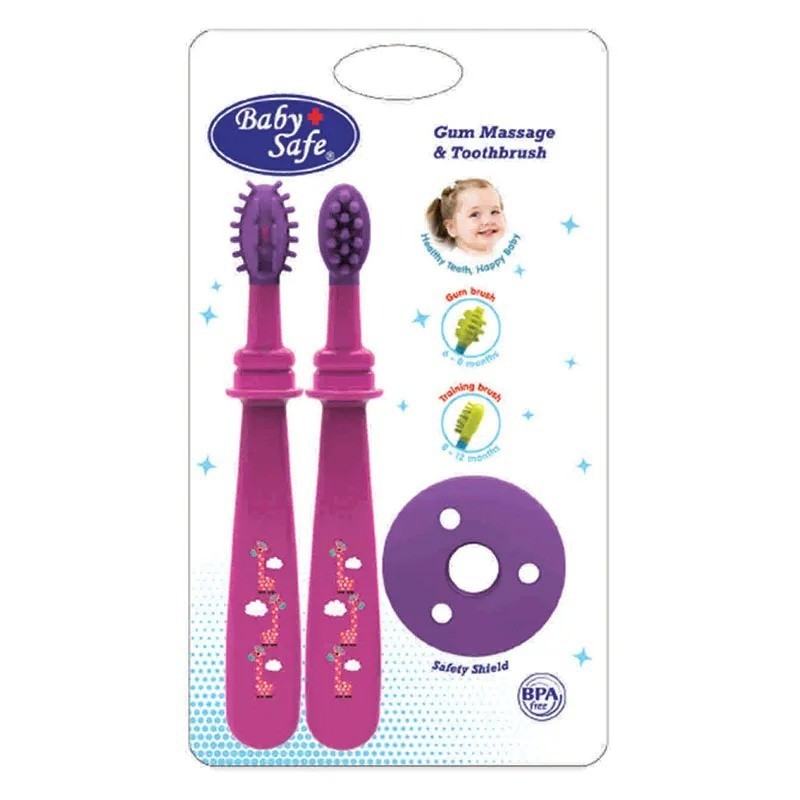 Baby Safe TB003 Gum Massage &amp; Tooth Brush baby | Sikat Gigi &amp; Gusi