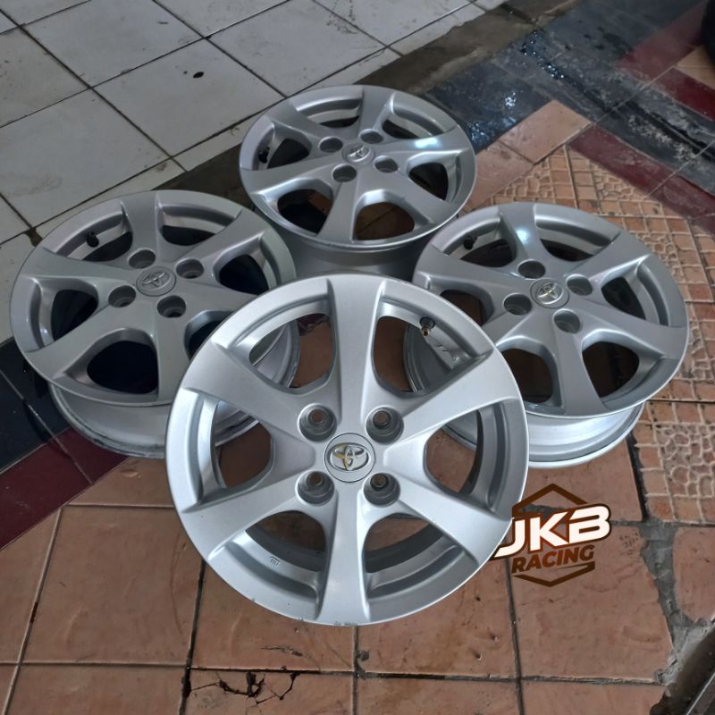 VELG SECOND STANDAR MOBIL AGYA R14X5 PCD 4X100 ET 45 VELG ONLY 4PCS