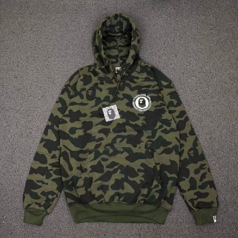 Hoodie bape / sweater hoodie a bathing ape / jaket outdooor bape