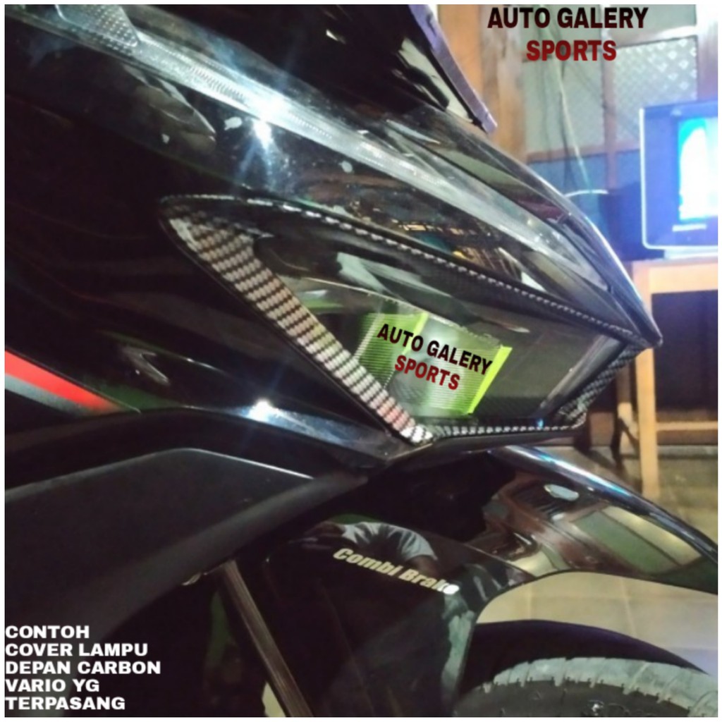 Garnish List Lampu Depan Vario 125 150 New Carbon Nemo