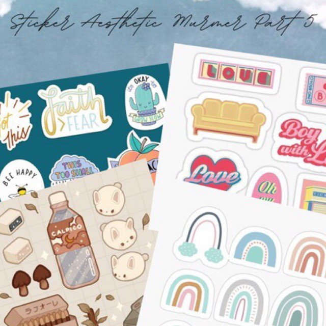 

STICKER AESTHETIC MURMER PART 5