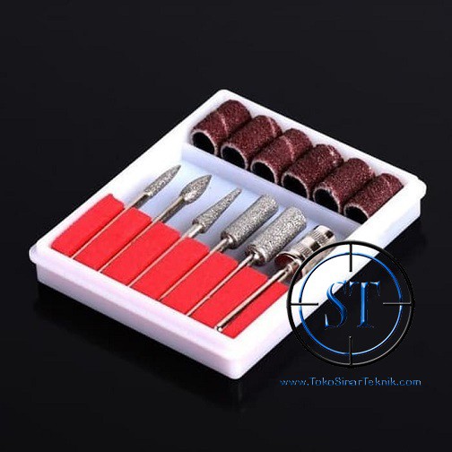Mata Poles Diamond Set 3mm 6 Amplas Roll Aksesoris Mini Gerinder Asah Refill Bor Mini grinder