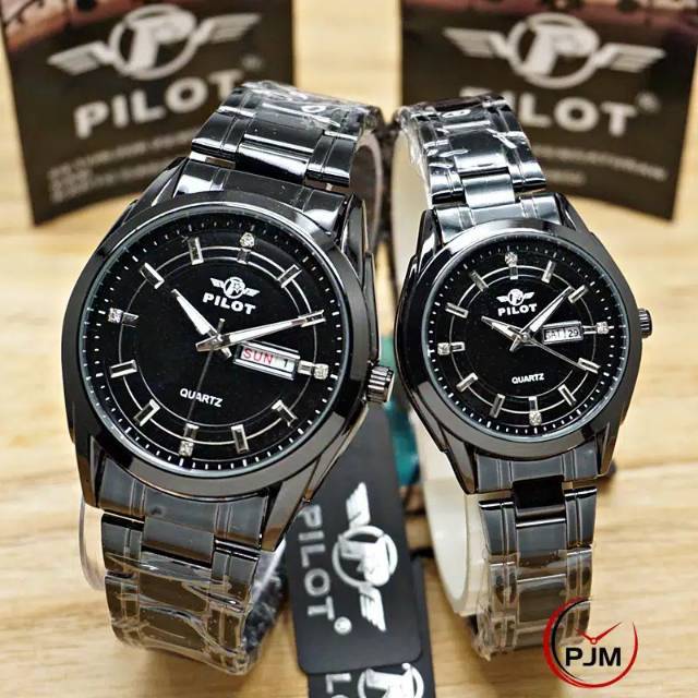 Jam Tangan Couple Pria / Wanita Original Pilot P-1004 Series