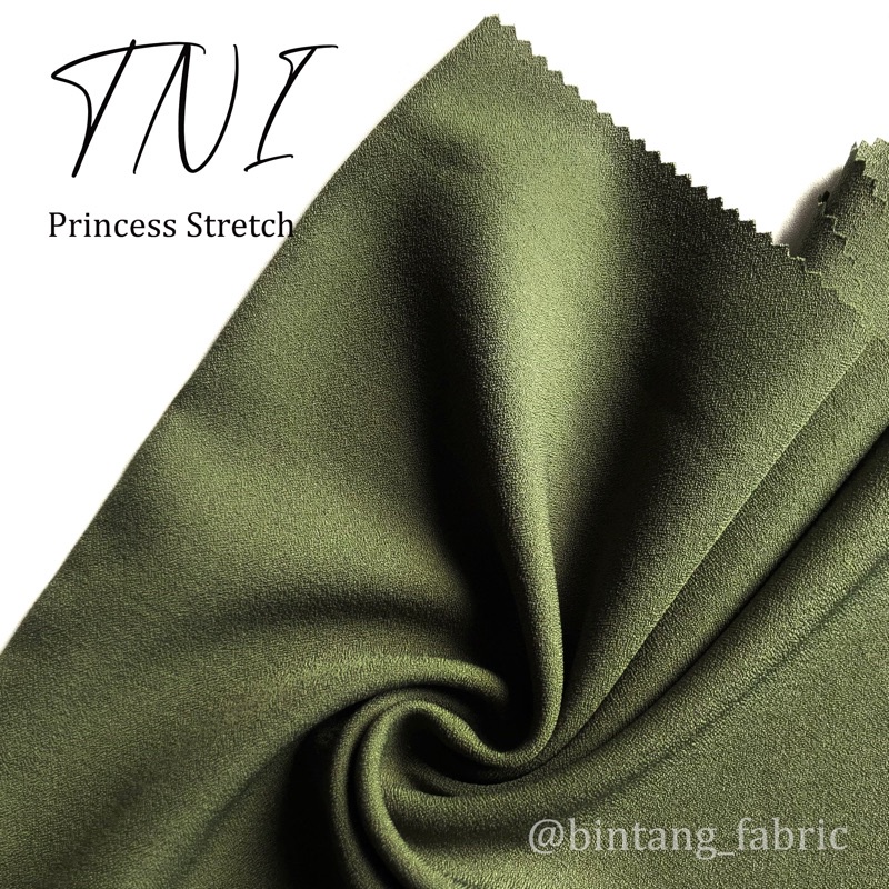 Bahan Kain Princess Stretch Lady Zara 1 meter-TNI