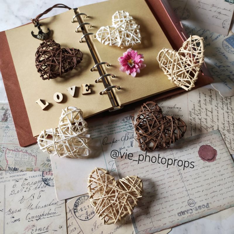 2pcs/set Hiasan Ranting Mini Love Star Dekorasi Rumah Pesta Props Foto Properti Fotografi