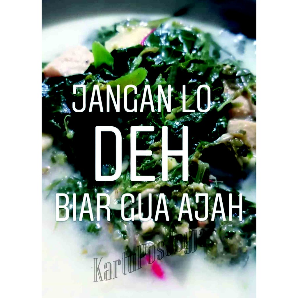 

POSTCARD KARTU POS JOGJA - JANGAN LODEH