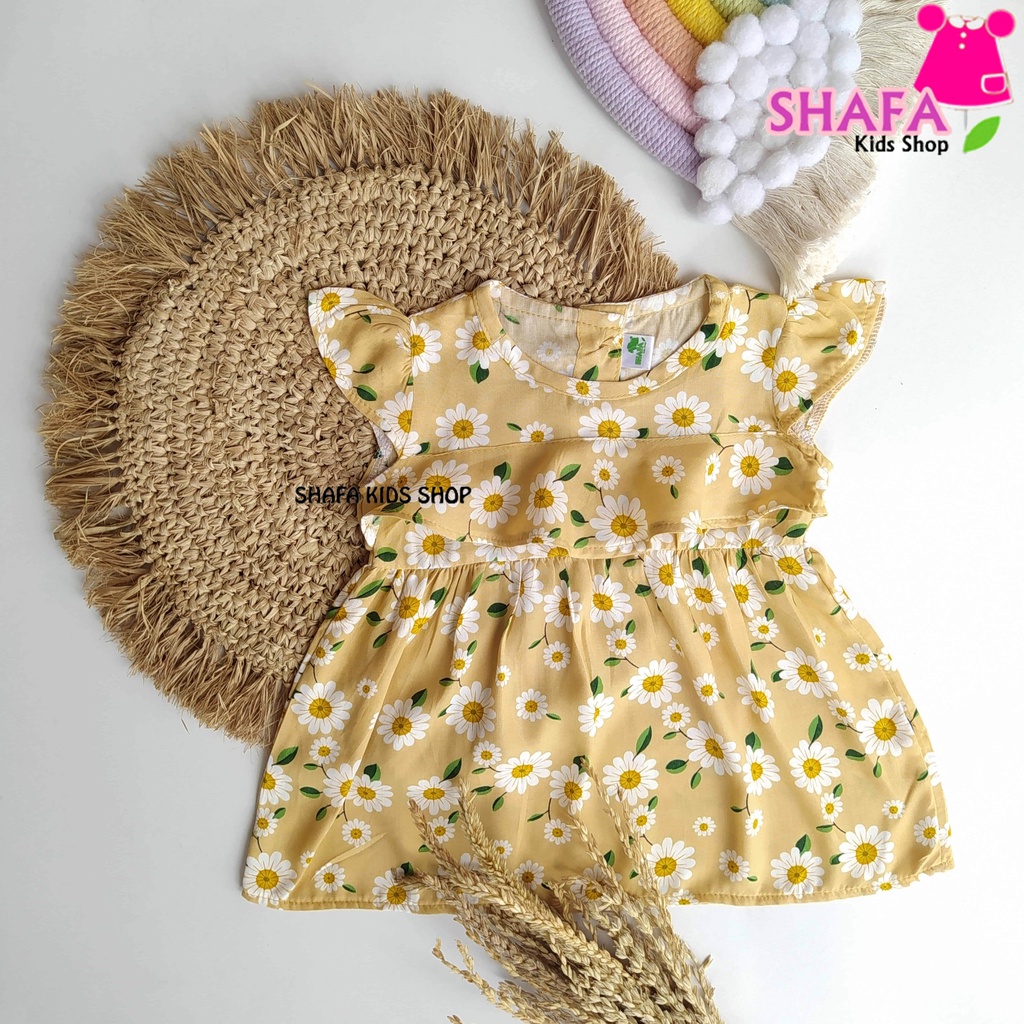 DRESS ANAK BAYI PEREMPUAN USIA 3 BULAN - 18 BULAN / BAJU PAKAIAN ANAK BAYI PEREMPUAN / NEWBORN / RAYON VISCOSE-XS008