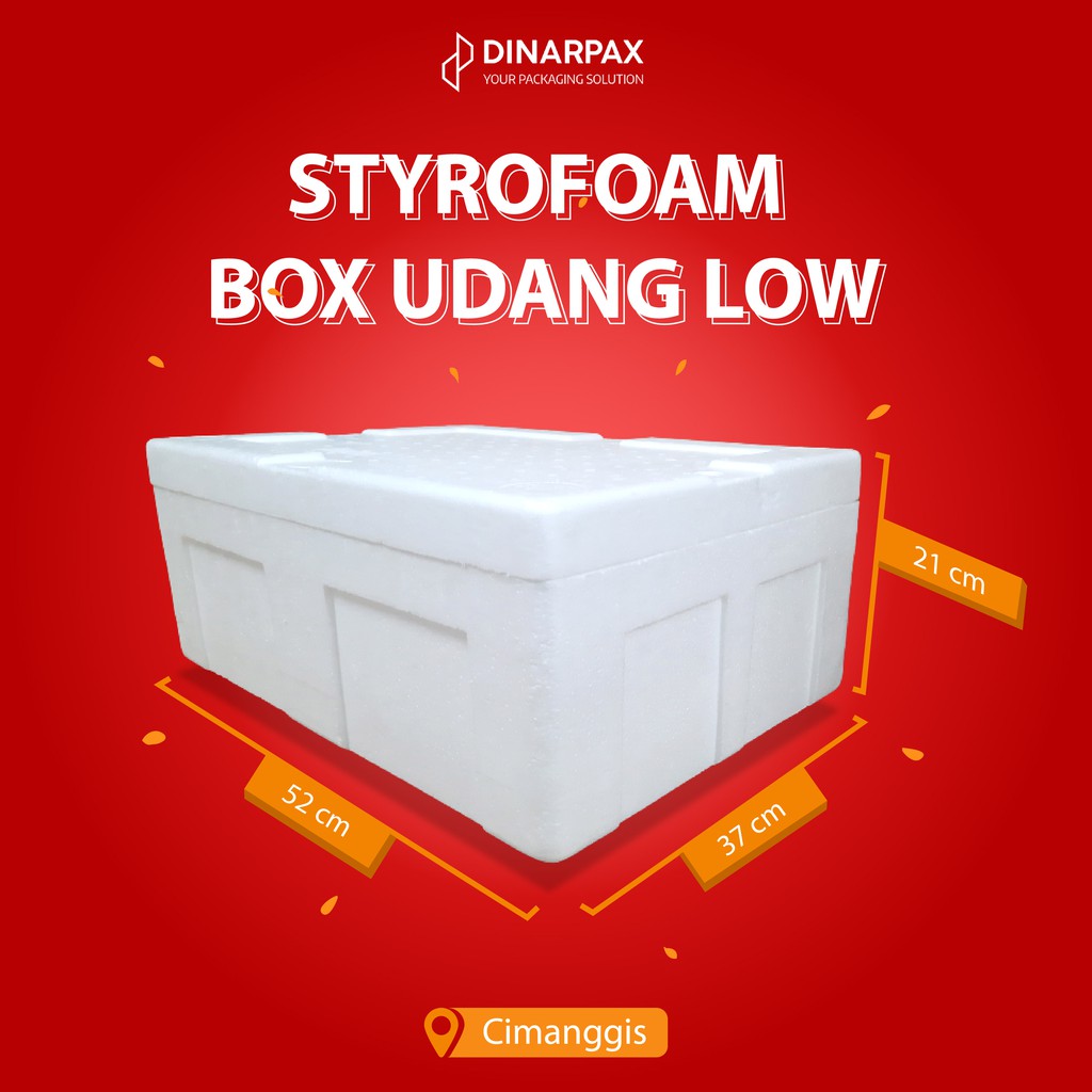 Styrofoam Box Udang DPR / DinarPax / Frozen / Chilled / Seri B / Sterofoam /Termurah / Berkualitas/U