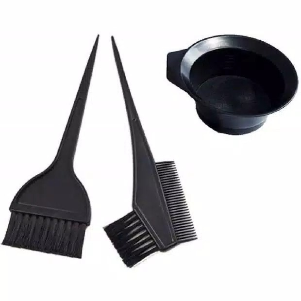 SET Alat Semir Rambut isi 3 Mangkok Sisir Kuas Semir