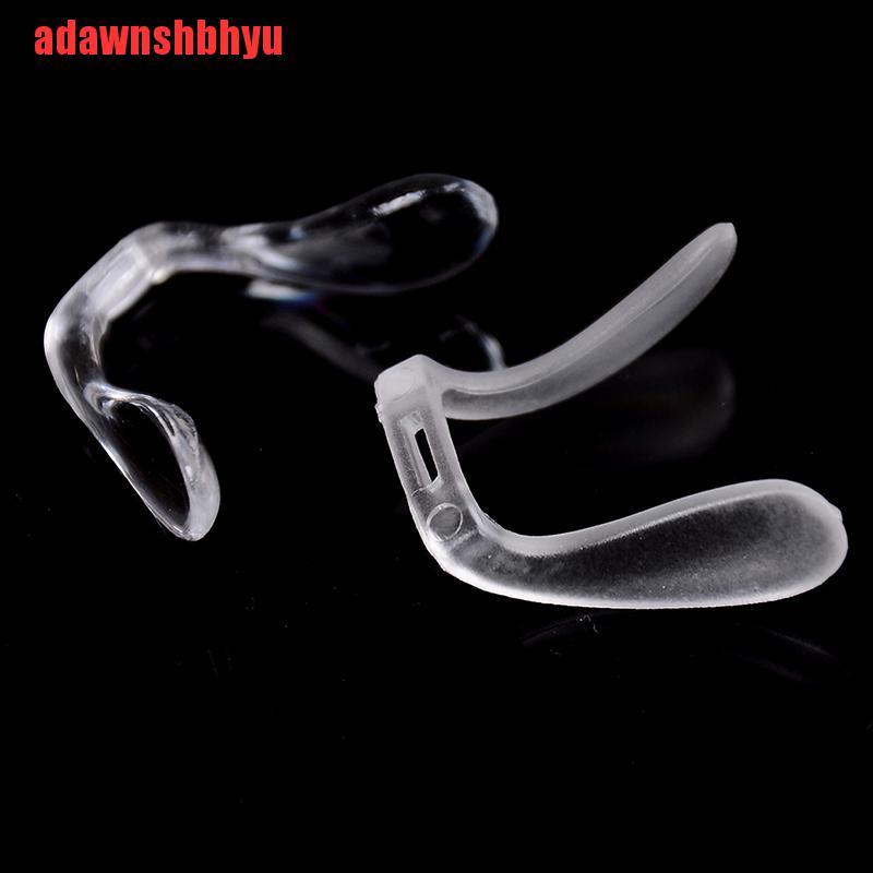 (Adawnshbhyu) 2pcs Pad Hidung Bahan Plastik Pvc Anti Slip Untuk Kacamata