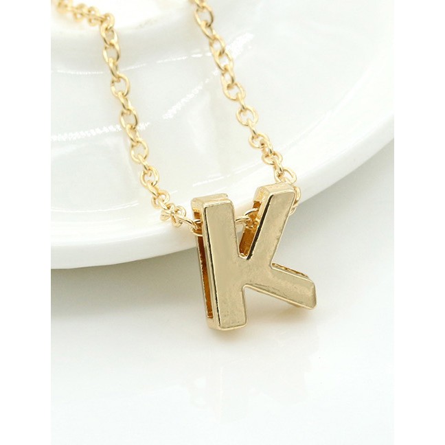 Fashion Gold Color Letter J-R Shape Decorated Necklace