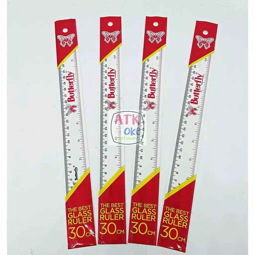 

Butterfly Penggaris Plastik 30cm 1Pcs/ 1Biji