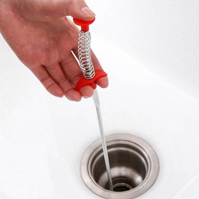 Kait pegas alat pembersih saluran pipa anti sumbat wastafel/toilet -  sink drainer clogged tool