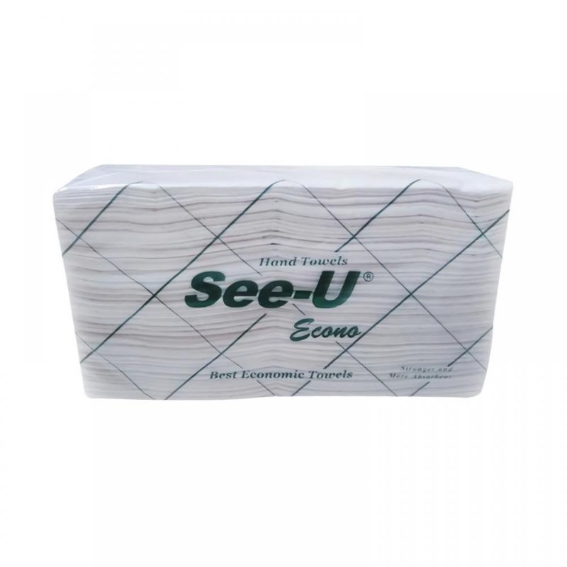 TISSUE SEE U HAND TOWEL MULTIFOLD DE ECO GREEN 140 SHEETS