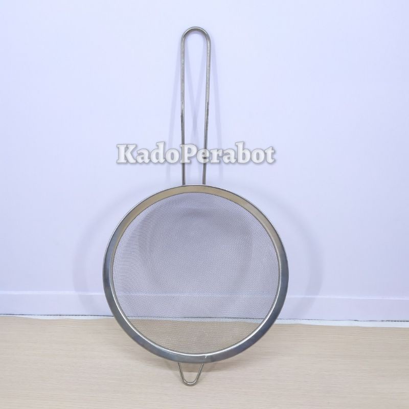 saringan teh stainless 18cm - saringan minyak panas - saringan gorengan