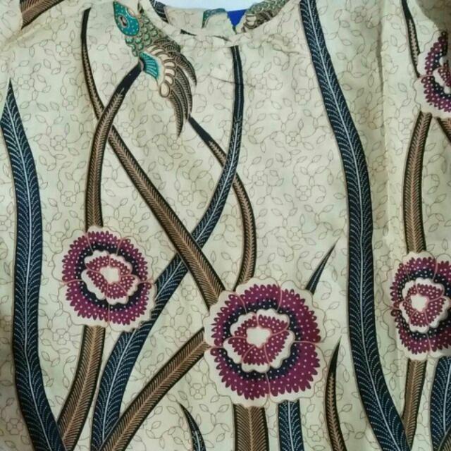 Batik Wanita Asj Sa Hrb026 Kenongo Kemeja Tosca Pendek