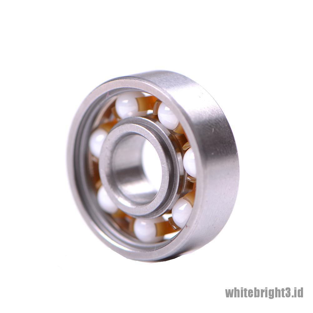 ❤White3 Warna Putih❤ 608 Bearing Keramik Untuk Fidget Spinner / Skateboard