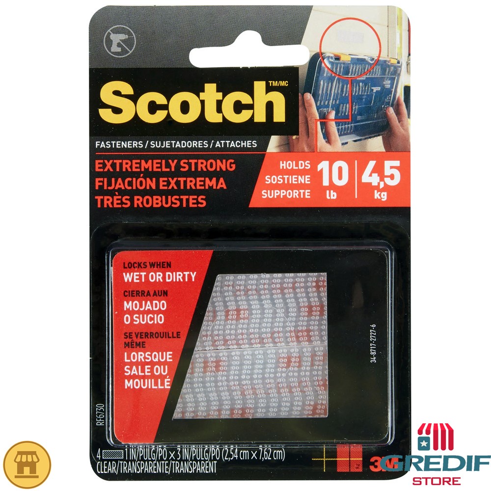 

3m Scotch Extreme Fastener Perekat Serbaguna Double Tape Kuat Velcro
