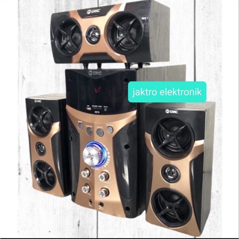 Jual Speaker Aktif Bluetooth GMC 887D Karaoke Extra Bass | Shopee Indonesia