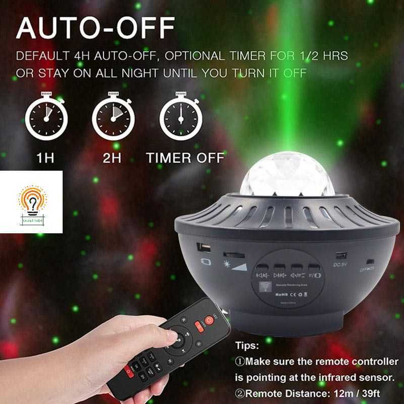 Lampu Proyektor Dengan Speaker Langit Malam Berbintang Lampu Starry Lampu tidur