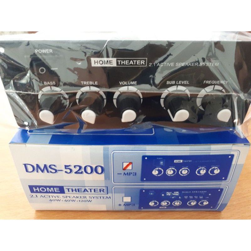 KIT HOME THEATER 2.1CH DMS-5200 AKTIF SPEAKER SUBWOOFER