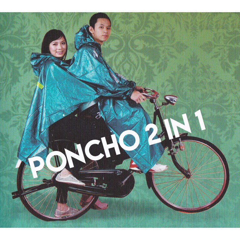 Jas Hujan Poncho 2 Kepala Elmondo 708