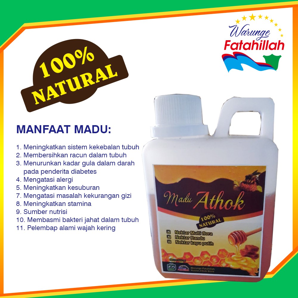 

Madu Athok Asli Murni 500 gr