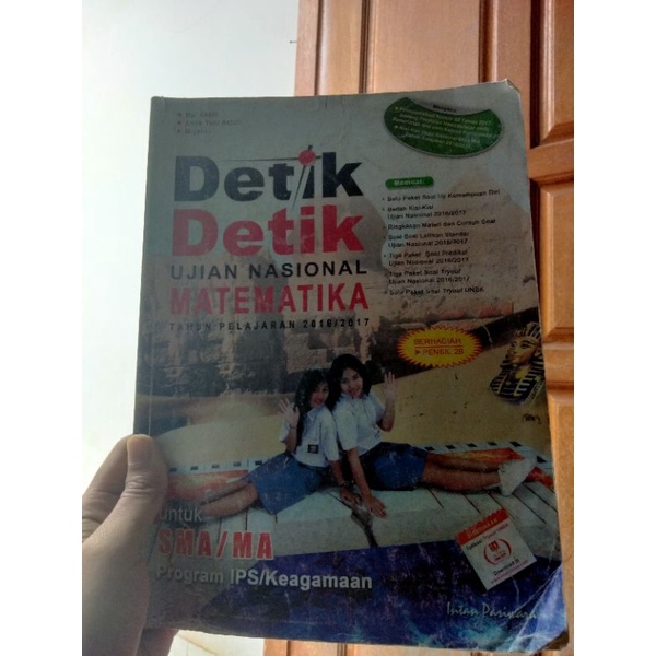 

[Preloved] Buku Detik-detik Ujian Nasional Matematika IPS/MA