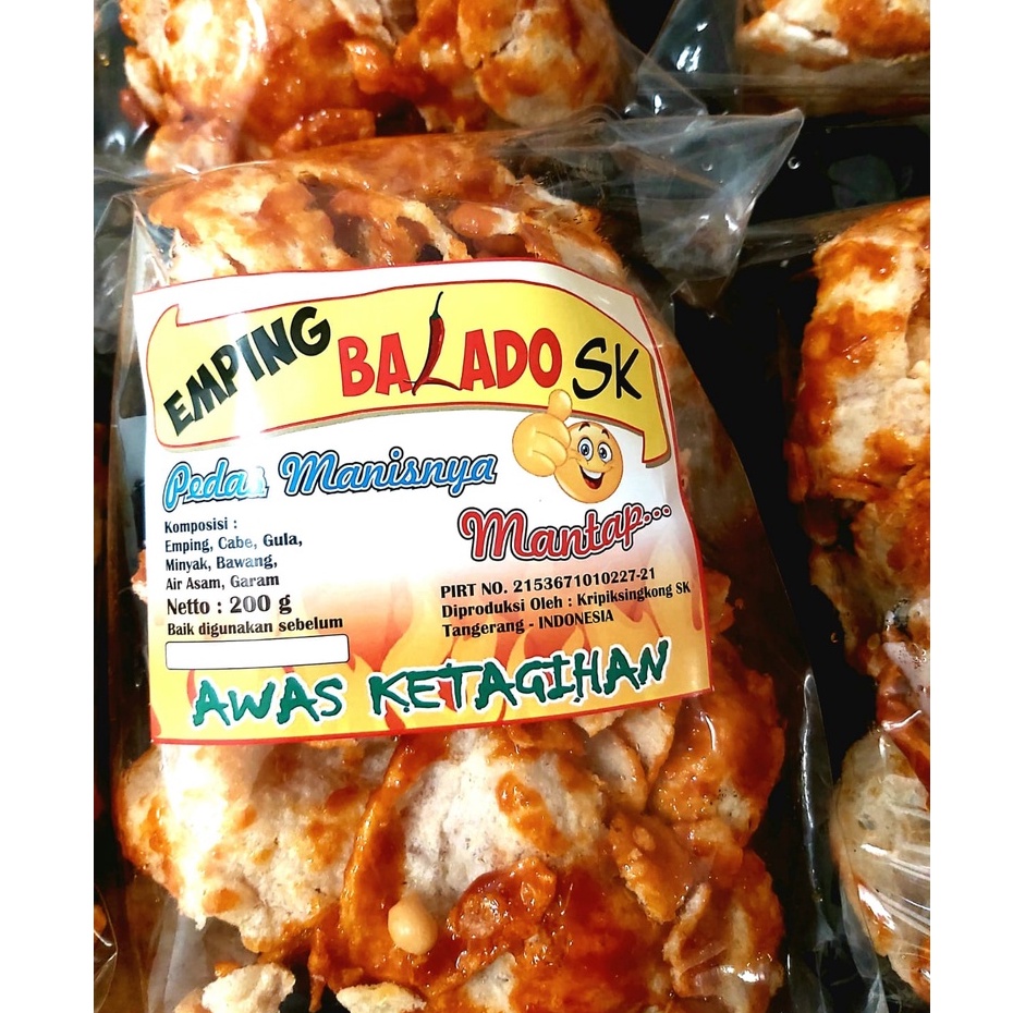 

EMPING dan Singkong BALADO PEDAS MANIS SK