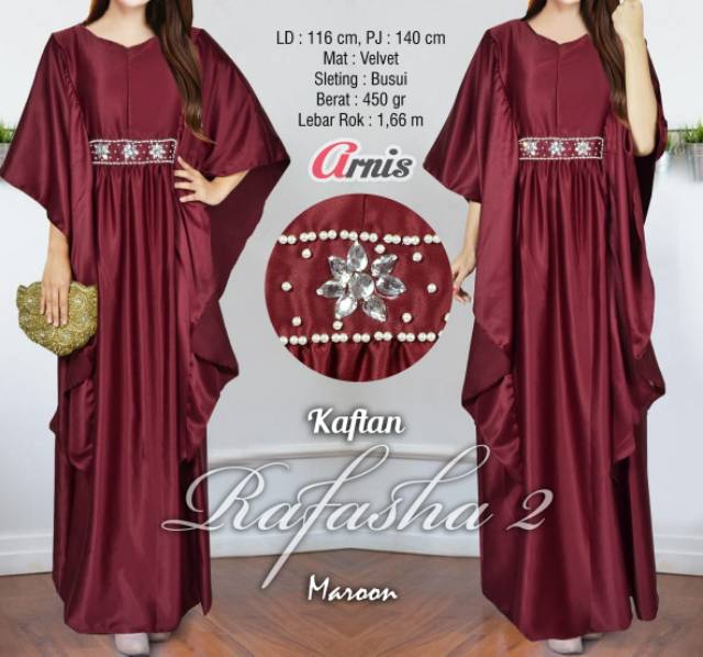 Megasari Nagita gamis kaftan Rafasha 2
