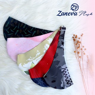 Set Hijab & Masker Motif By Zaneva / Hijab Printing / Hijab Motif Laser