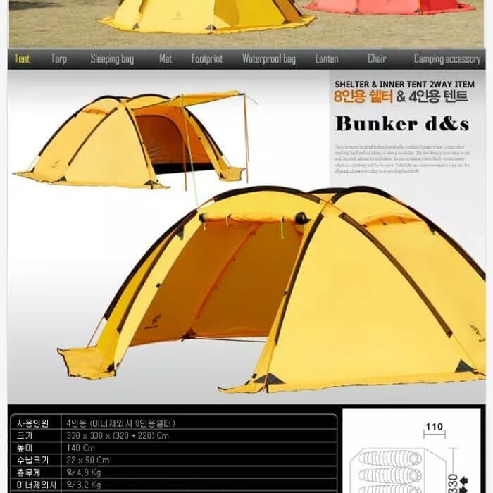 TENDA KEMPING KELUARGA TENT FAMILY CAMPING HILLMAN NEW DOME BUNKER