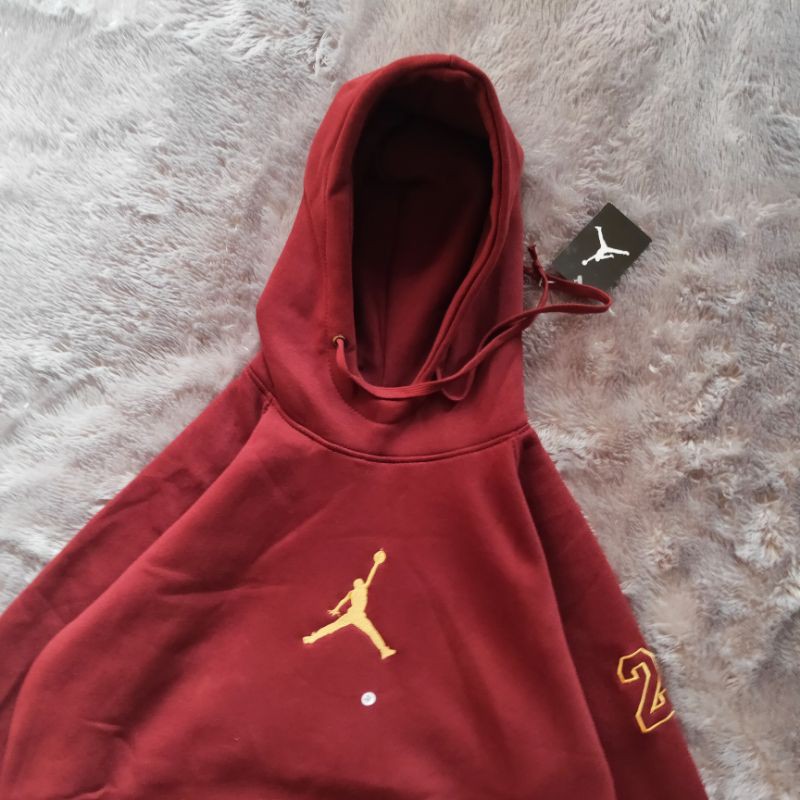 Sweater Hoodie Air Jordan Bordir Basket Gold FullTag &amp; Lebel