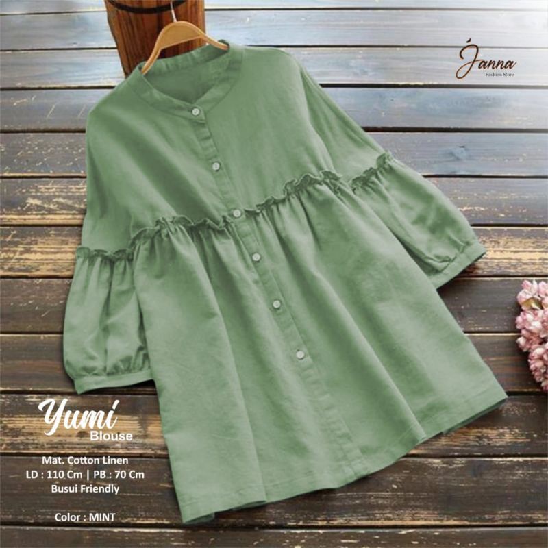 YUMI/KINAN BLOUSE BAJU WANITA TERBARU