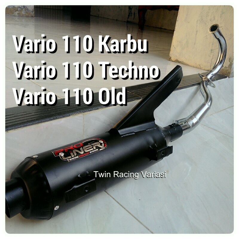 Knalpot Tsukigi / Sugi Pro Liner Bass Adem Vario 110 Karbu / Vario 110 Techno / Vario 110 Old