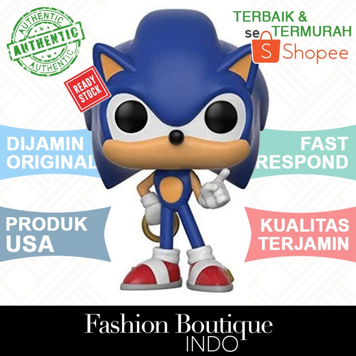 Funko Pop! Sonic The Hedgehog With Ring 