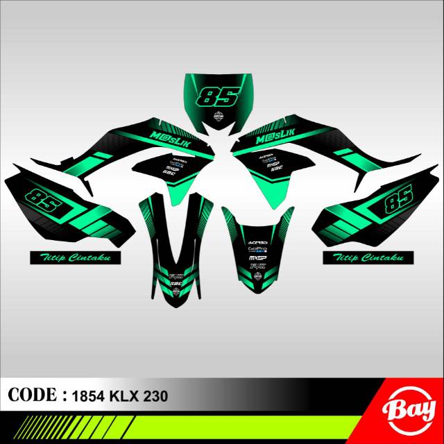 Decal stiker motor KLX 230 klx full body terlengkap