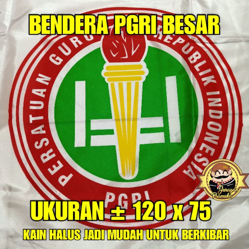 BENDERA PGRI BESAR UKURAN 120 x 75cm