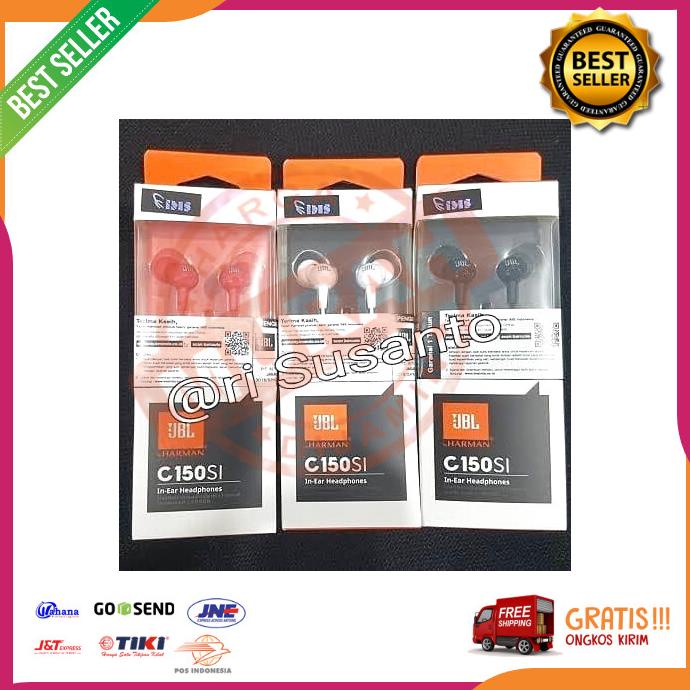 Acc Hp Headset Handsfree Jbl C150Si Black Stereo Headset Original