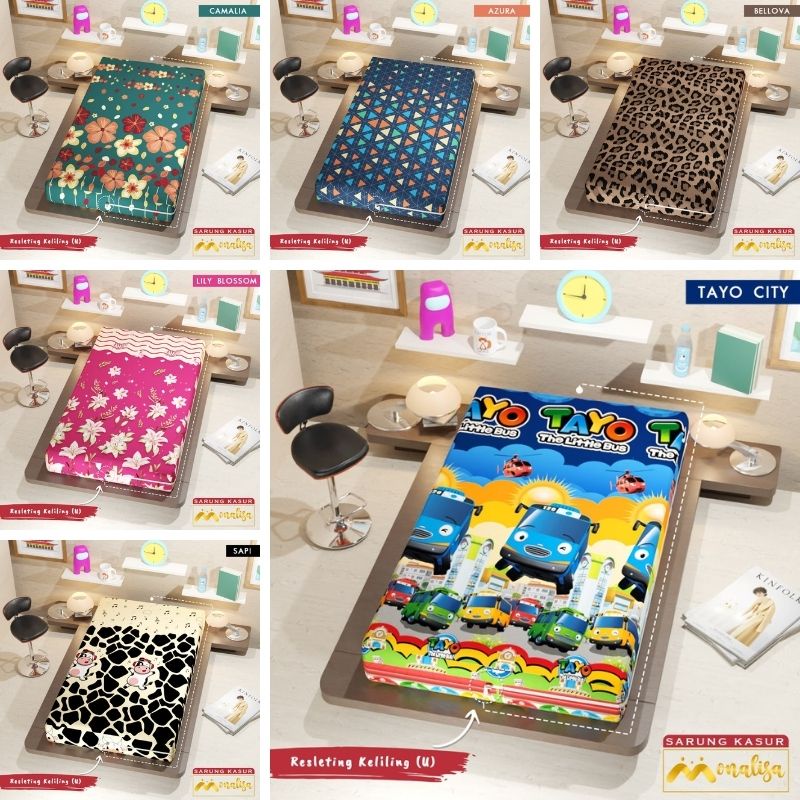 RC SARUNG KASUR BUSA MONALISA UKURAN 120X200 DAN 100X200 T15