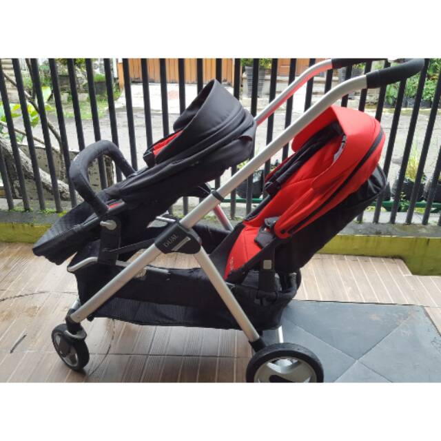 Dual / tandem / twins stroller merk cocolatte
