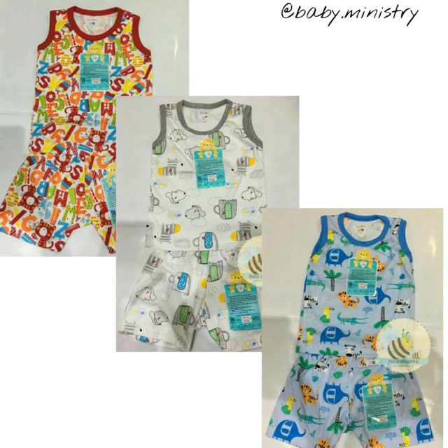 LIBBY Stelan Oblong Unisex Singlet Celana Pendek